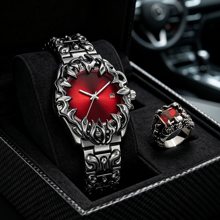 Luxury Watch Unique - Relógio Antigo de Quartzo Alabastro para