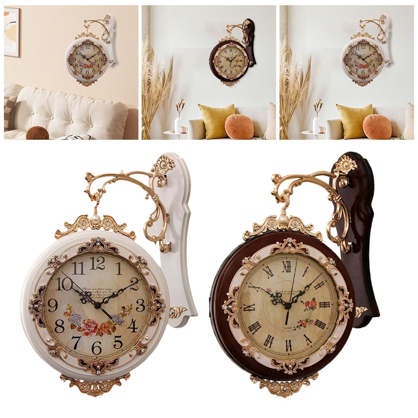 Luxury Watch Wall Clock - Relógio de parede dupla face europeu