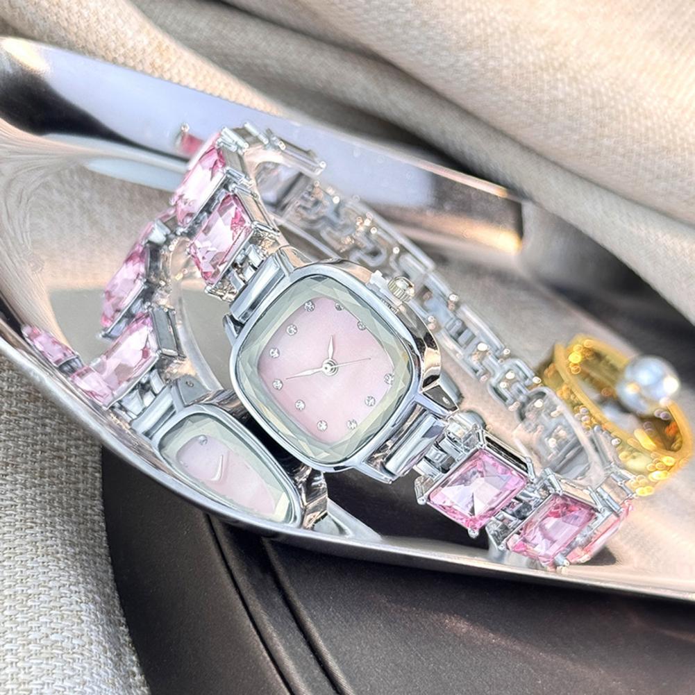 Luxury Watch Square - Relógio de Pulso Feminino com Pulseira