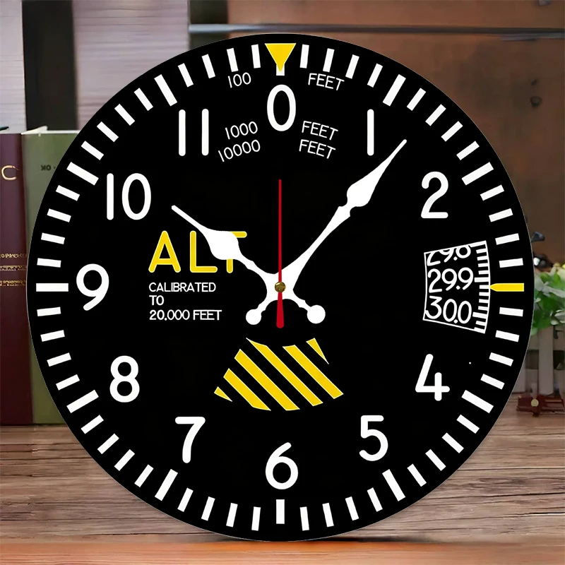 Luxury Watch Wall Clock - Relógio de Parede Redondo de Madeira