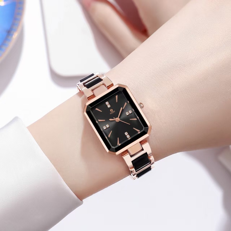 Luxury Watch Square - 2026Relógio de cerâmica quadrado, elegante e