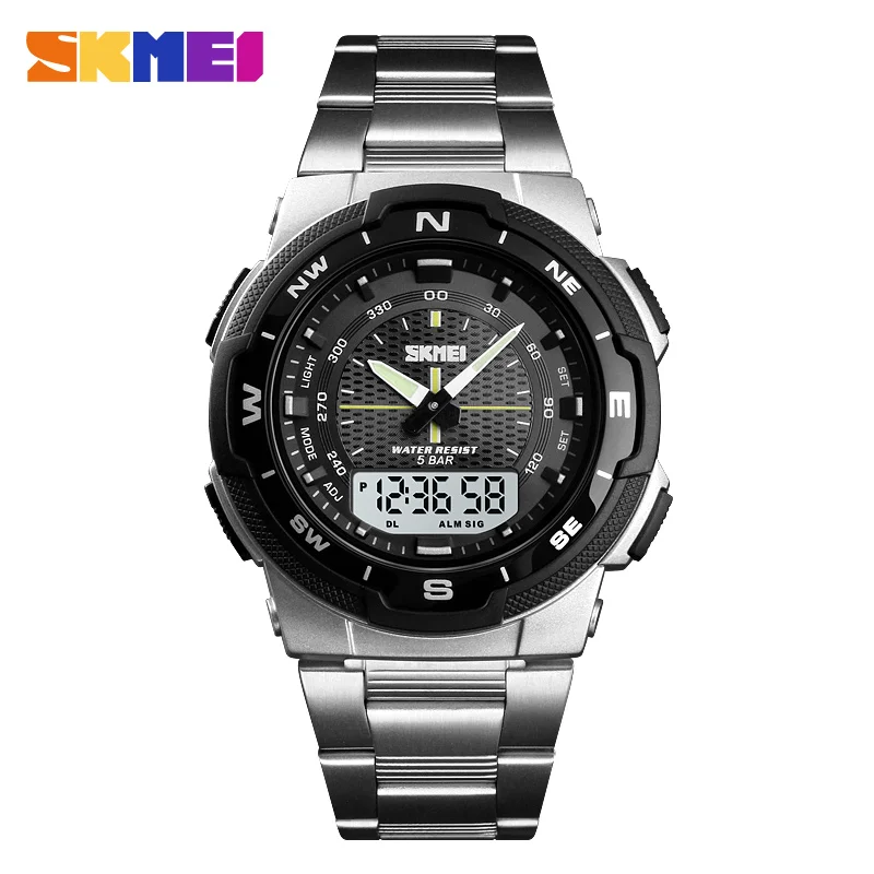 Luxury Watch Zone - Skmei 1370 luxo aço completo negócios