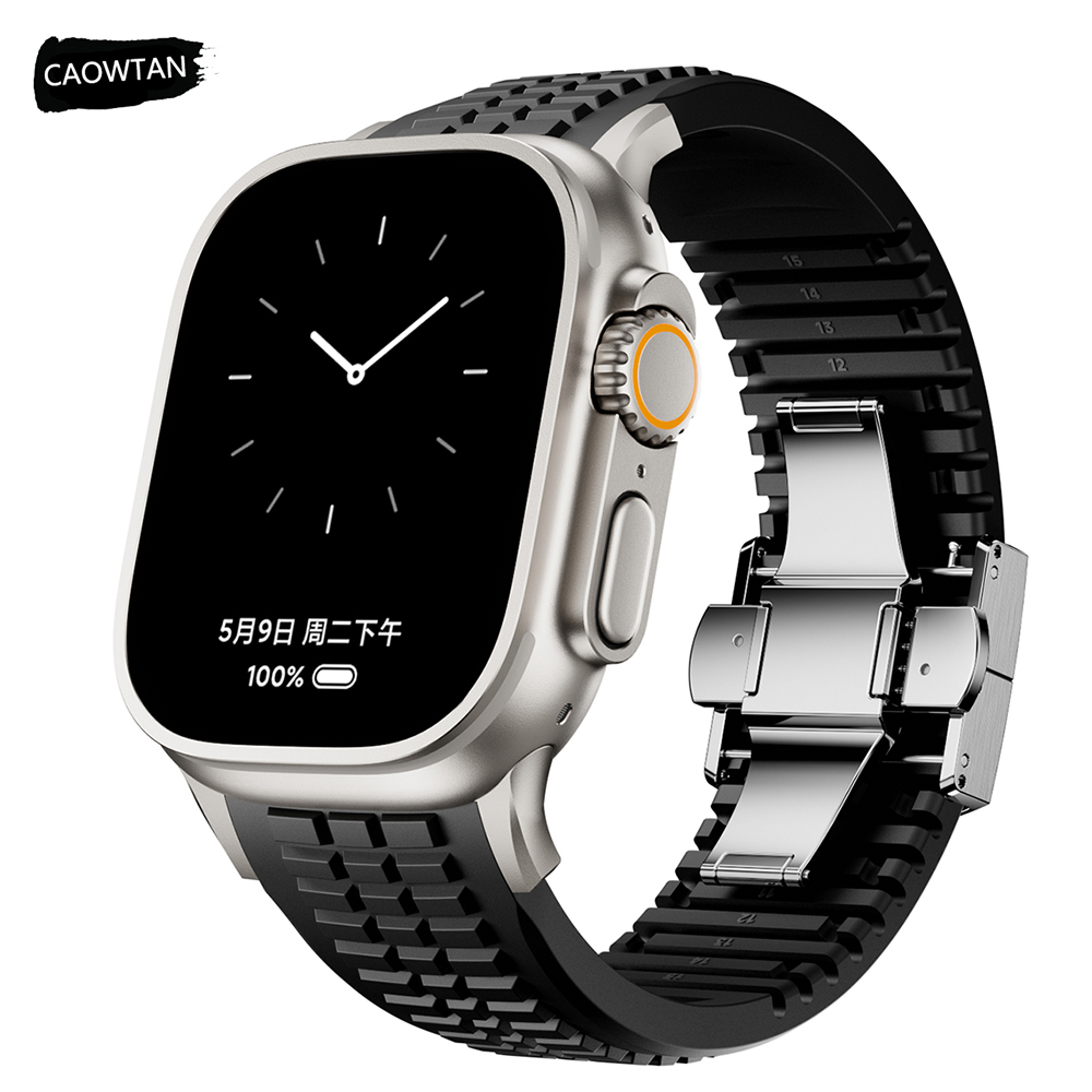 Luxury Watch Apple Bands - Pulseira esportiva de silicone para apple