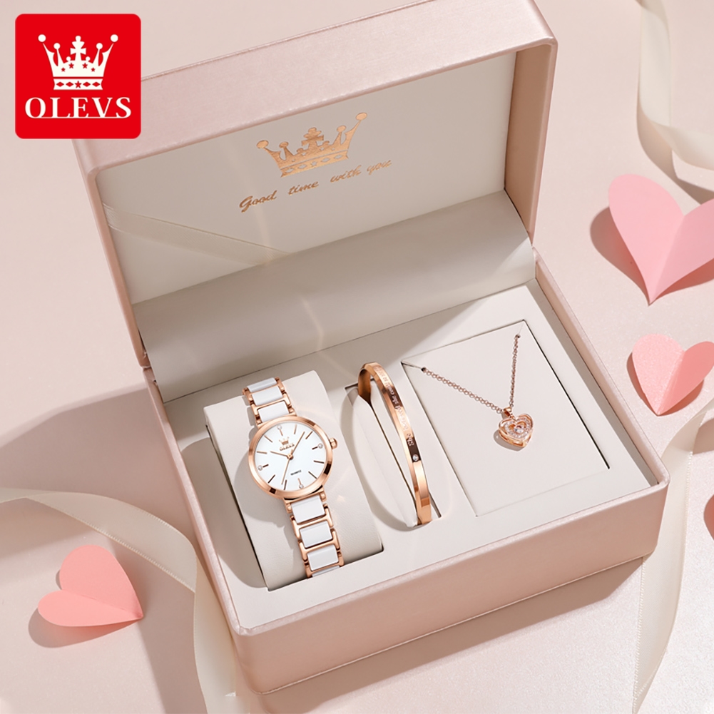 Luxury Watch Holder - Olevs relógio feminino 5877 luxo elegante