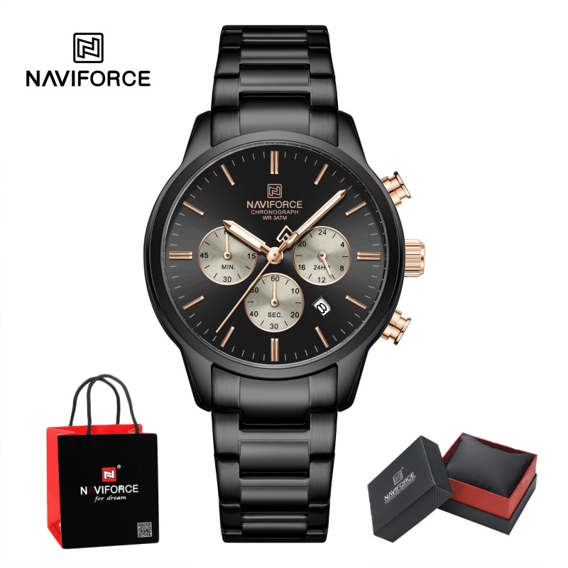 Luxury Watch Unique - Relógio Cronógrafo de Quartzo NAVIFORCE para
