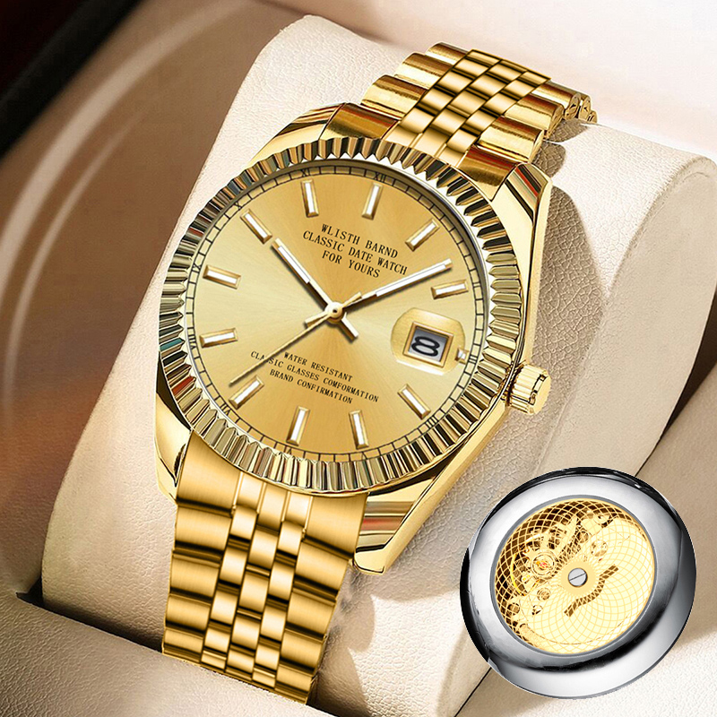Luxury Watch Trading - Relógio mecânico de quartzo masculino, fivela