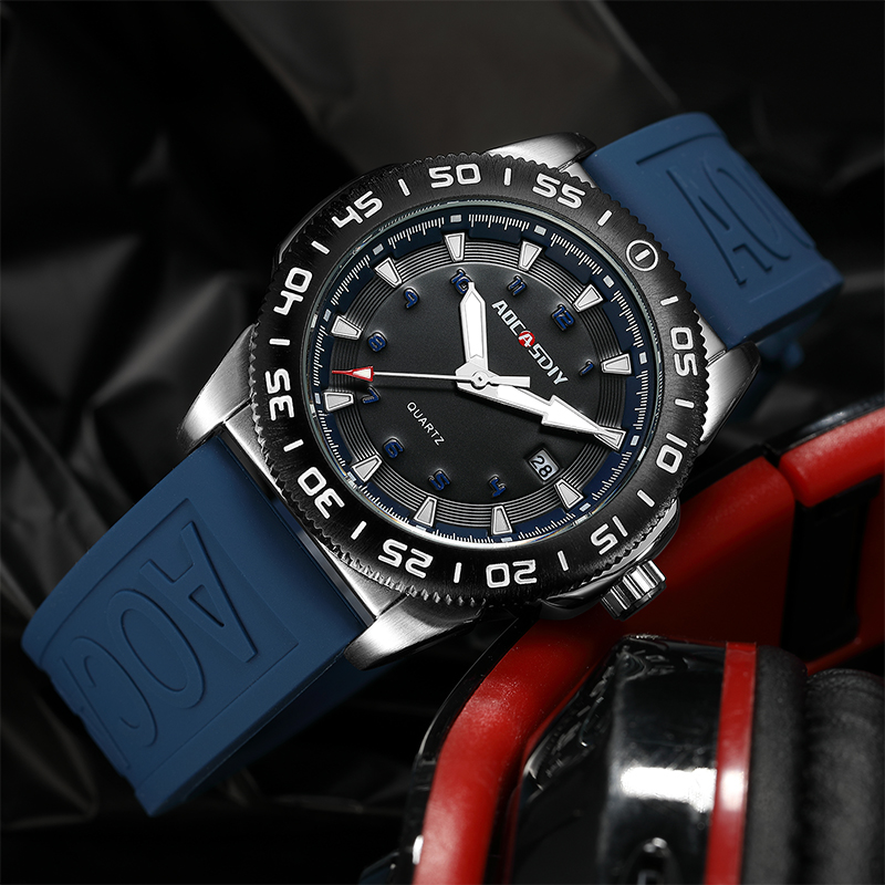 Luxury Watch With Arabic Numerals - Impermeável Quartz Watch for Men, Profissão