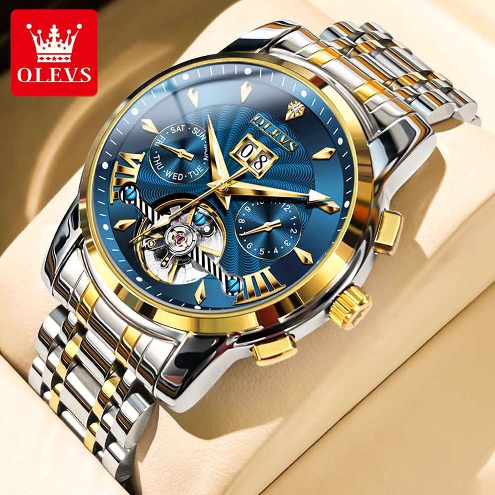 Luxury Watch Display - Olevs relógios masculinos de luxo moda