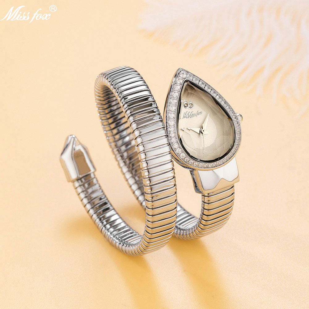 Luxury Watch Unique - Missfox relógio de diamante em forma