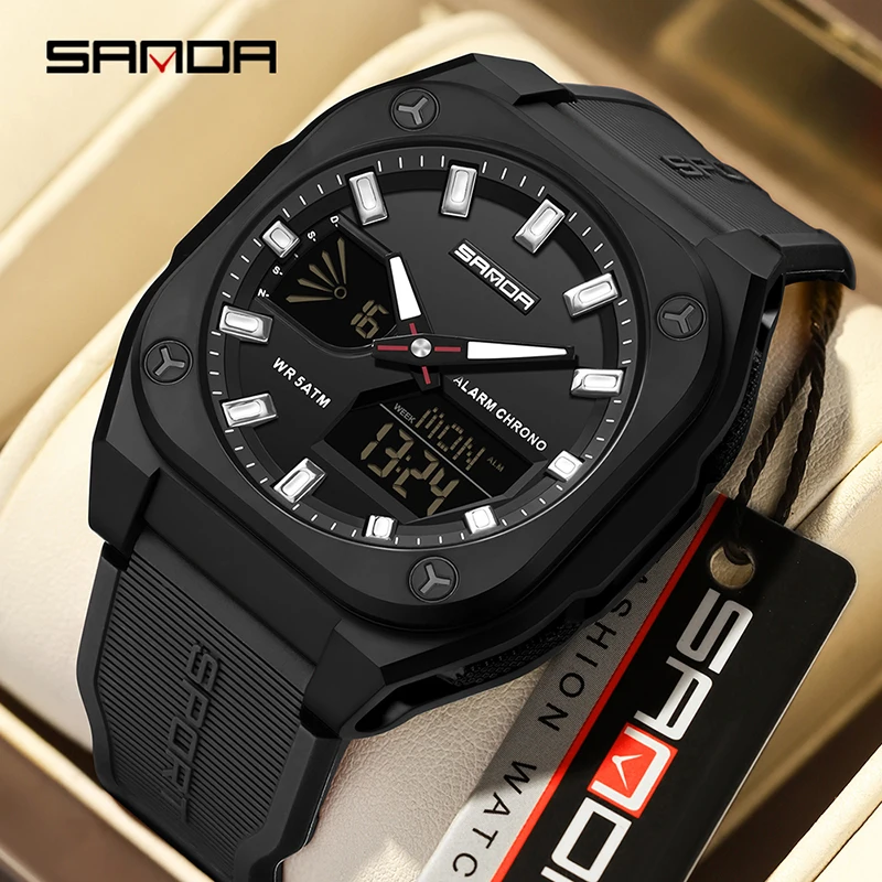 Luxury Watch Zone - Sanda relógios de quartzo para homens