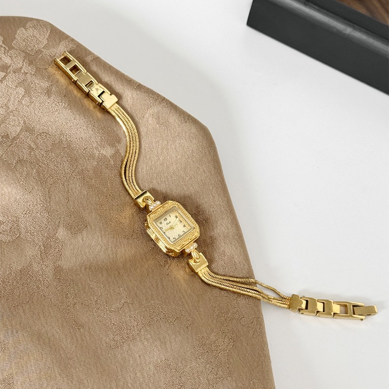 Luxo requintado ouro relógio d - Luxury Watch Square avaliação e preço