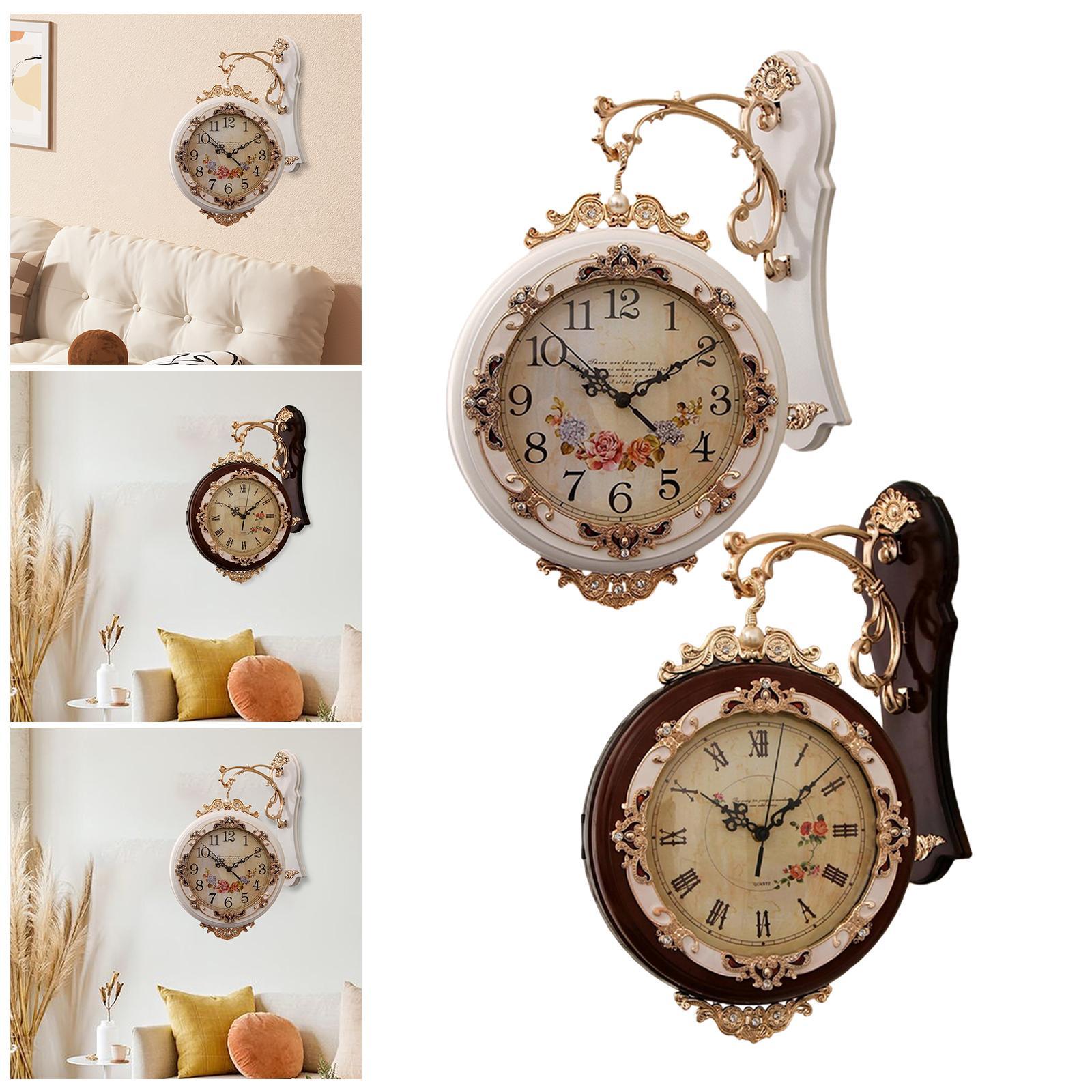 Relógio de parede dupla face e - Luxury Watch Wall Clock avaliação e preço