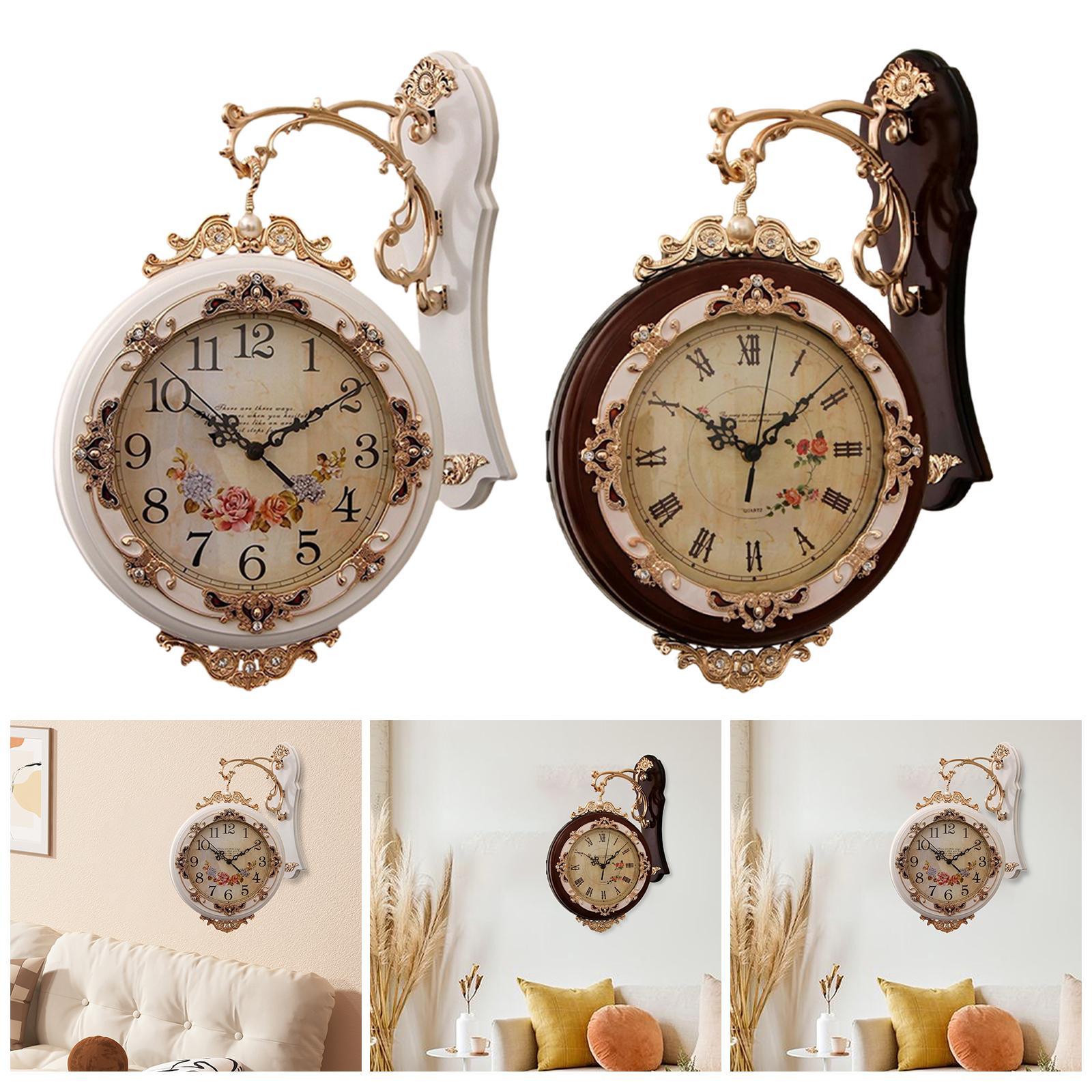 Relógio de parede dupla face e - Luxury Watch Wall Clock avaliação e preço