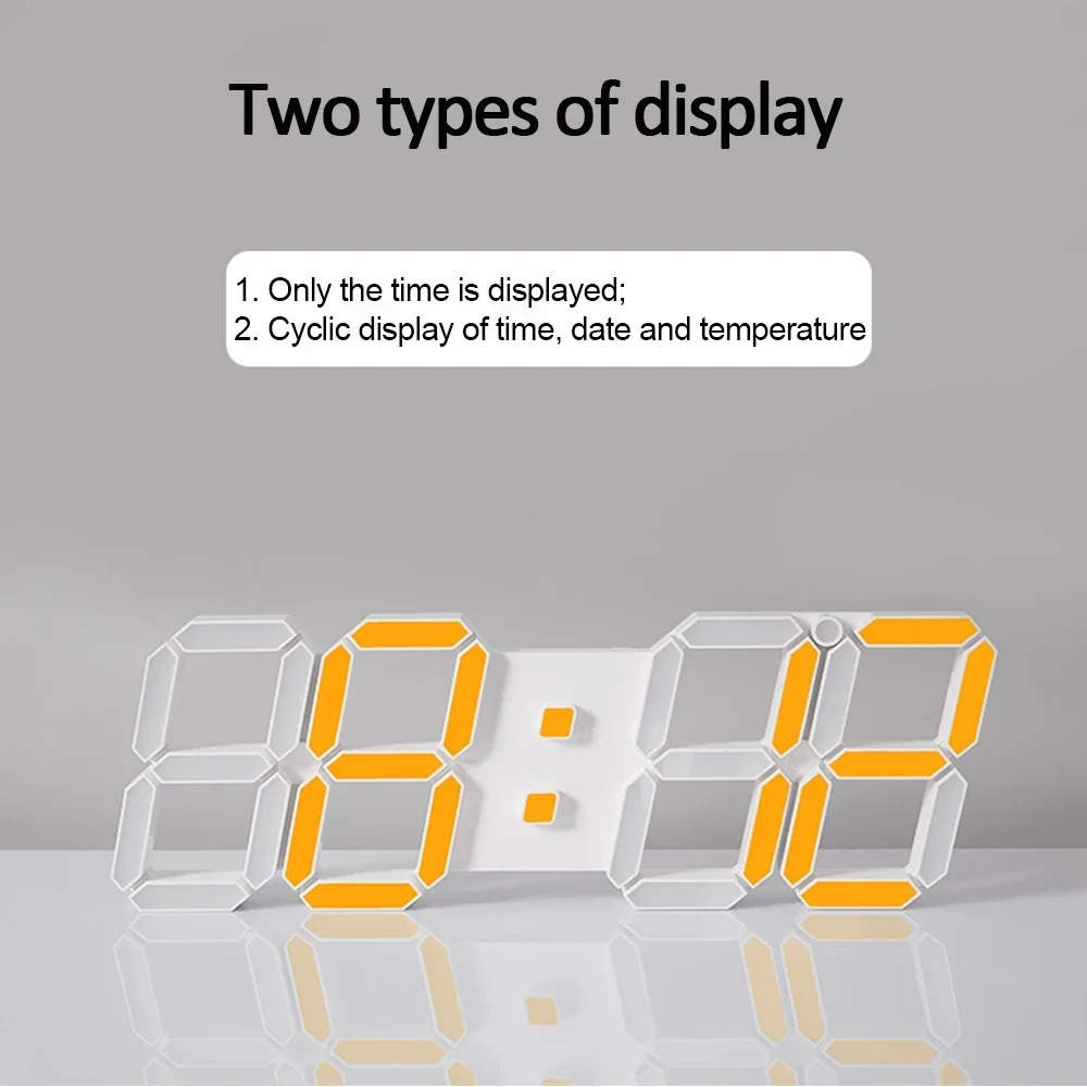 Relógio Despertador Digital LE - Luxury Watch Wall Clock avaliação e preço