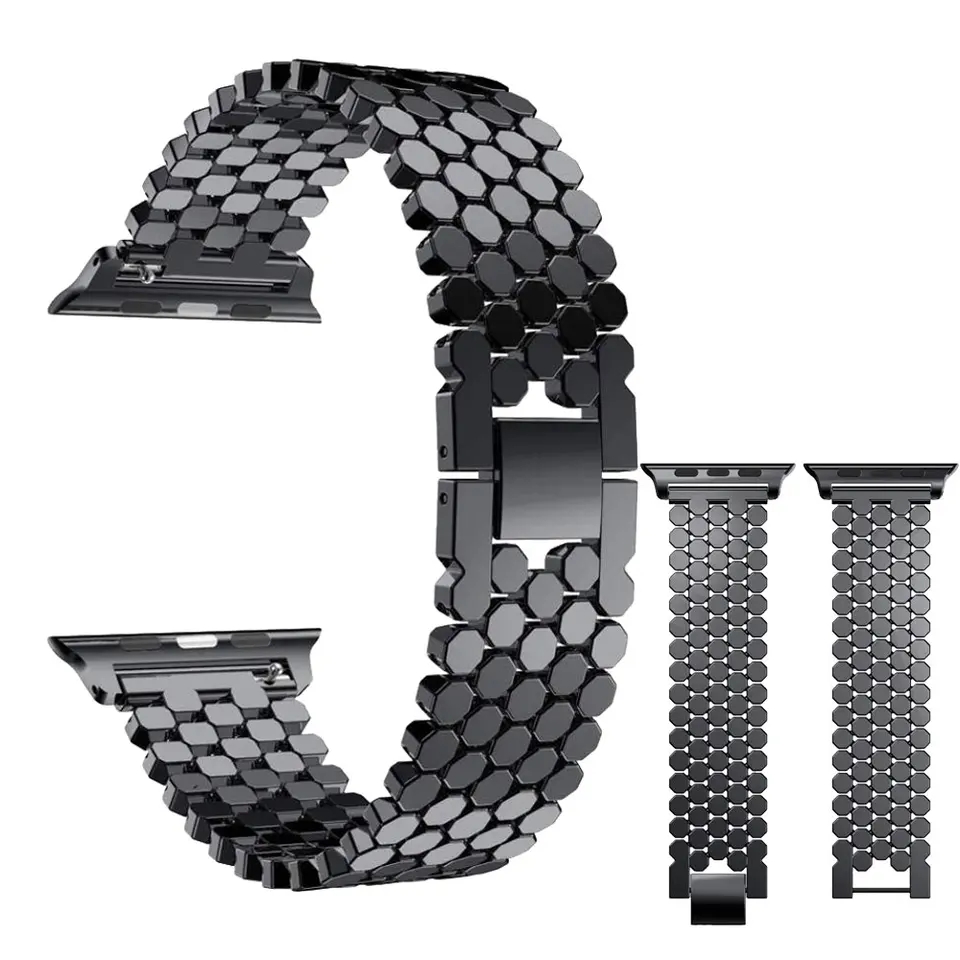 Pulseira de aço inoxidável par - Luxury Watch Apple Bands avaliação e preço