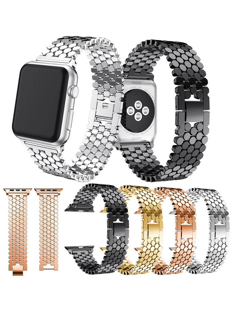 Pulseira de aço inoxidável par - Luxury Watch Apple Bands avaliação e preço