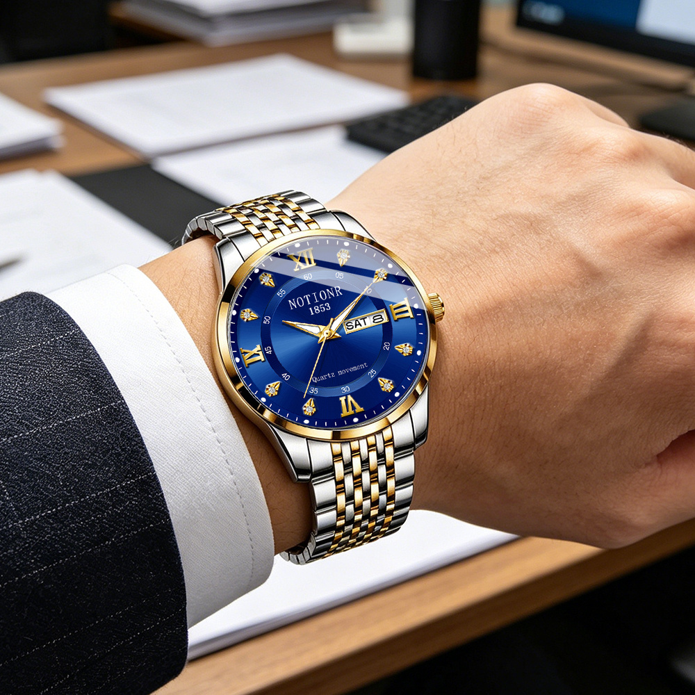 Relógio de moda masculino mult - Luxury Watch Display avaliação e preço