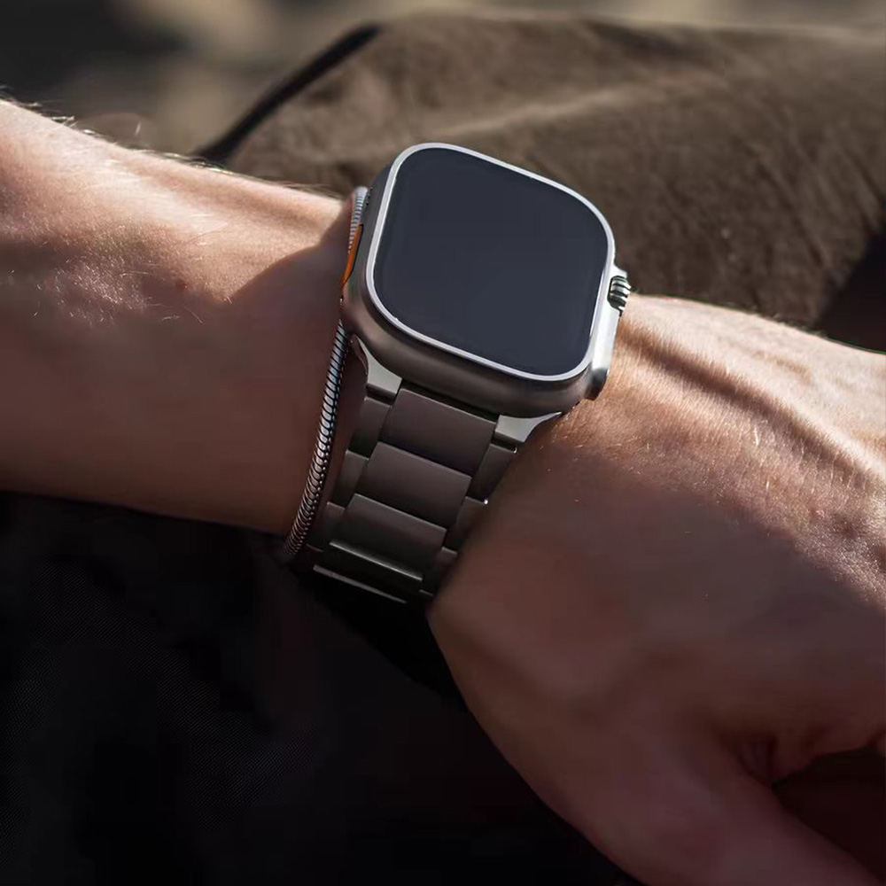 Pulseira masculina de titânio  - Luxury Watch Apple Bands avaliação e preço