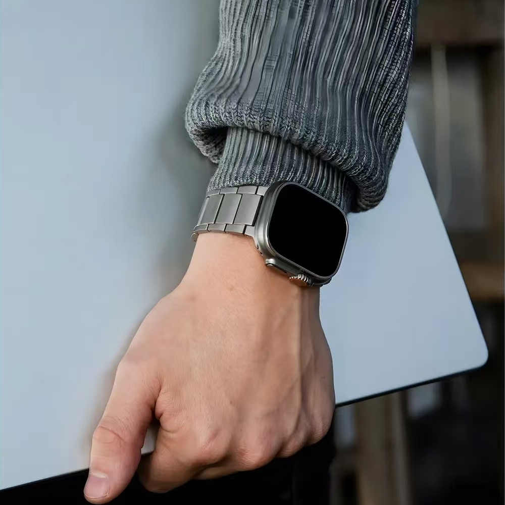Pulseira masculina de titânio  - Luxury Watch Apple Bands avaliação e preço