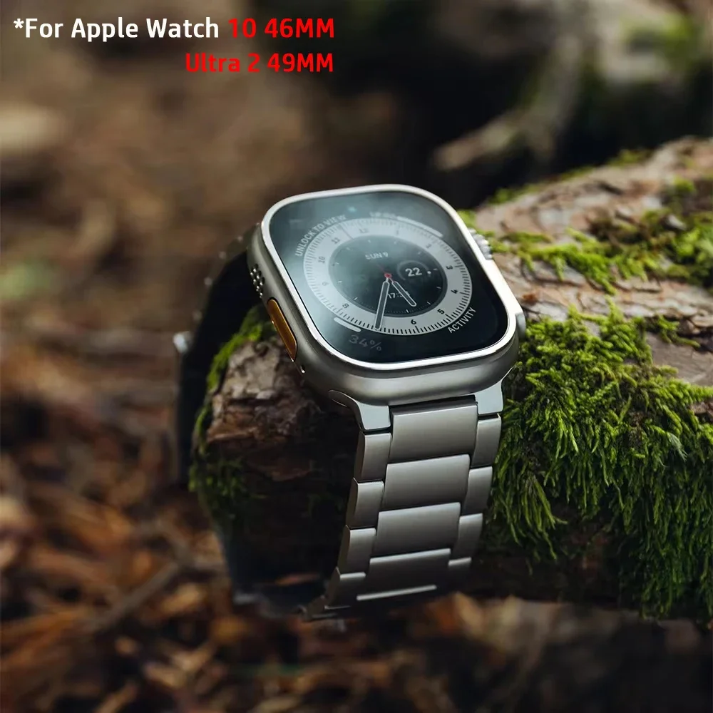 Pulseira masculina de titânio  - Luxury Watch Apple Bands avaliação e preço