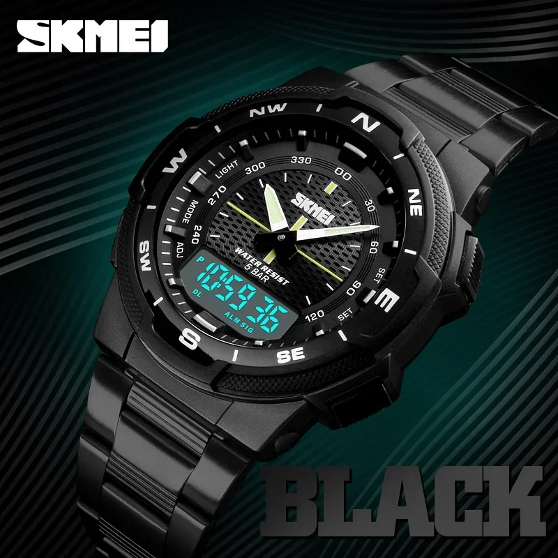Skmei 1370 luxo aço completo n - Luxury Watch Zone avaliação e preço