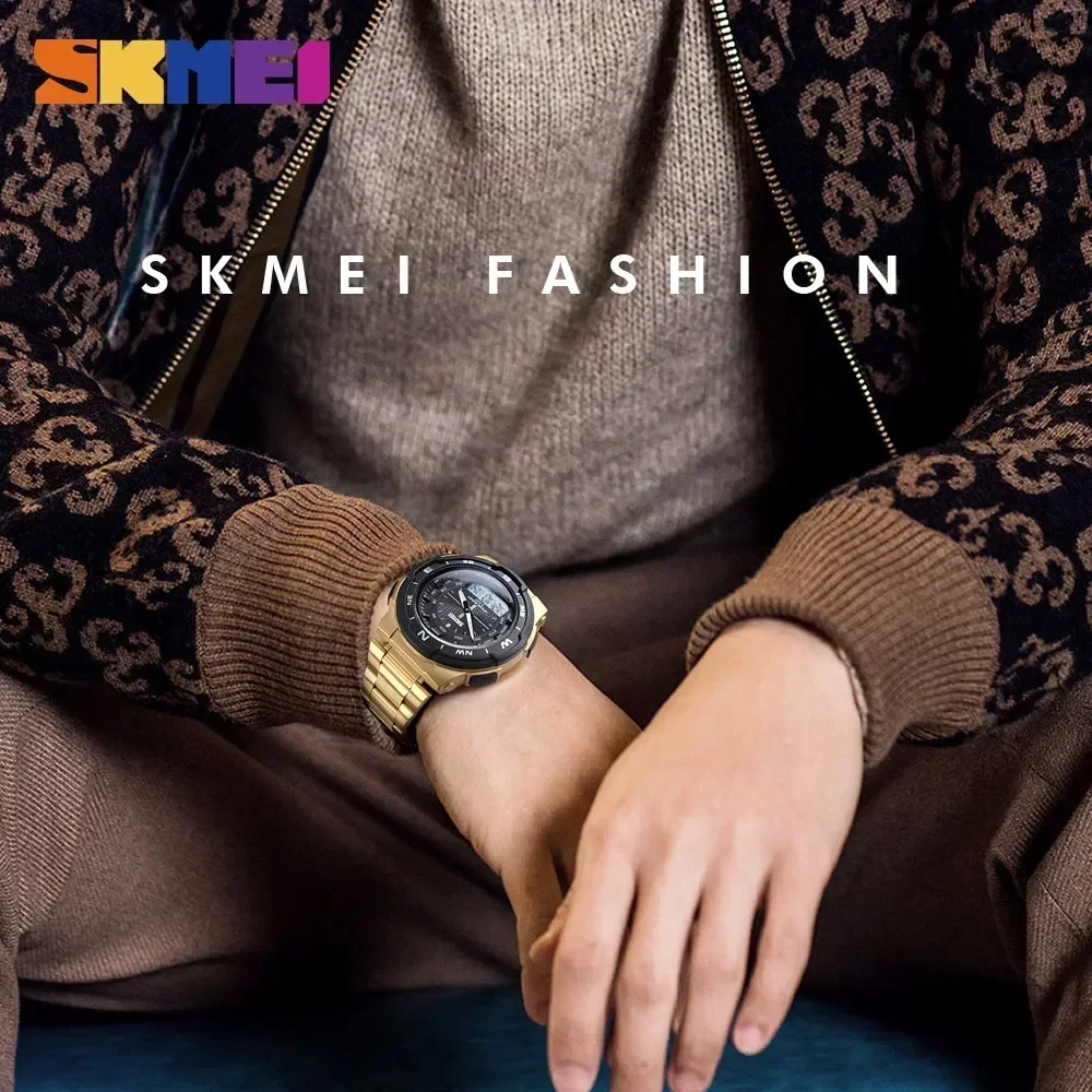 Skmei 1370 luxo aço completo n - Luxury Watch Zone avaliação e preço