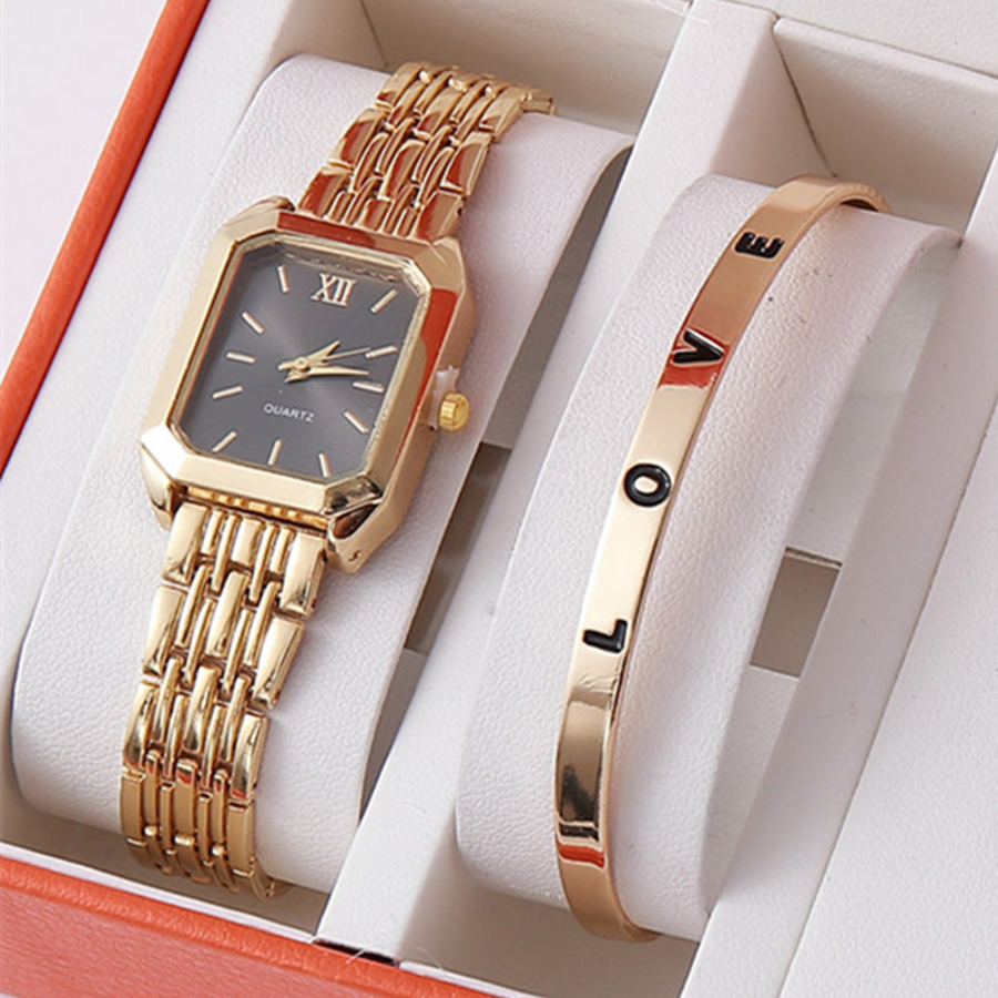 Relógio de Quartzo de Luxo par - Luxury Watch Square avaliação e preço
