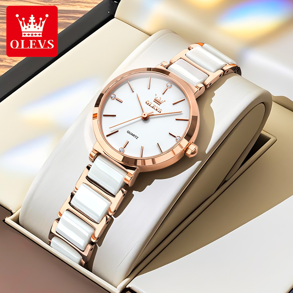 Olevs relógio feminino 5877 lu - Luxury Watch Holder avaliação e preço
