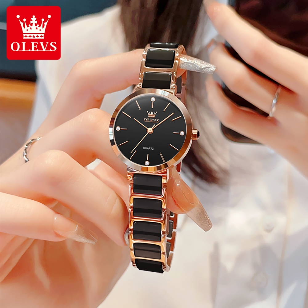 Olevs relógio feminino 5877 lu - Luxury Watch Holder avaliação e preço