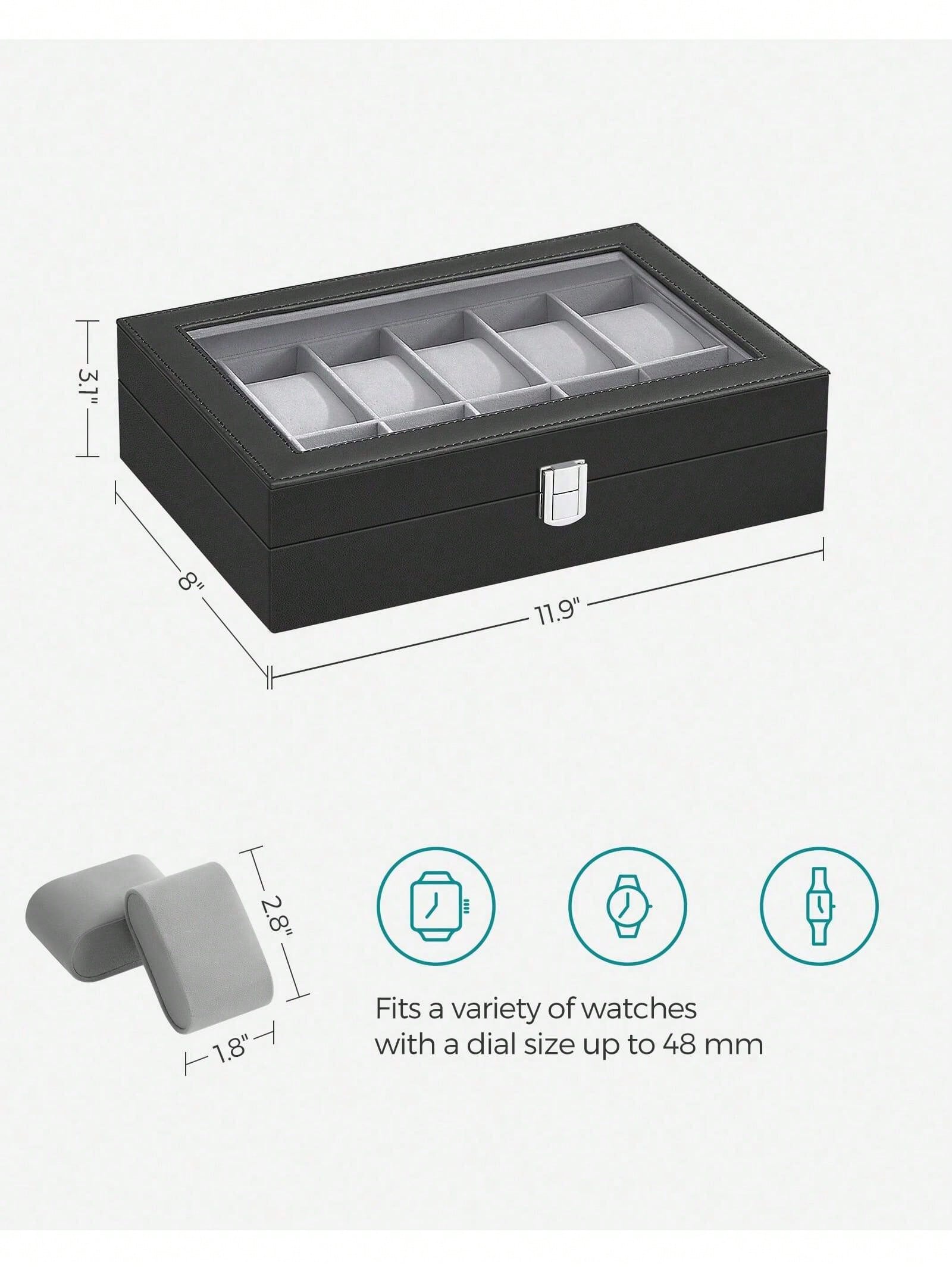 Caixa de Relógios com 12 Compa - Luxury Watch Holder avaliação e preço