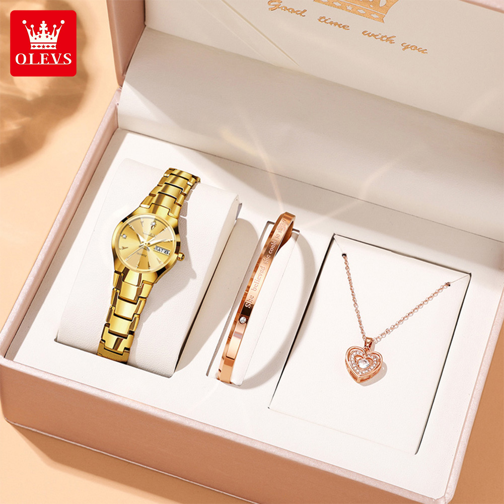 Olevs senhoras relógio 8697 lu - Luxury Watch Display avaliação e preço