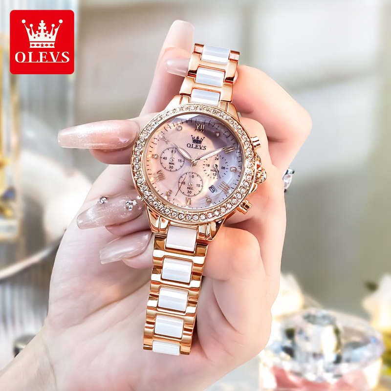 Olevs 9999 relógio feminino ma - Luxury Watch Zone avaliação e preço