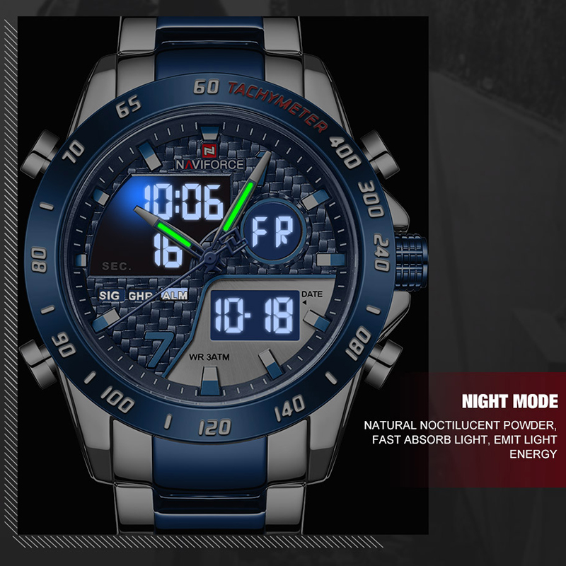 NAVIFORCE-Relógio De Pulso Mil - Field Watch Military avaliação e preço