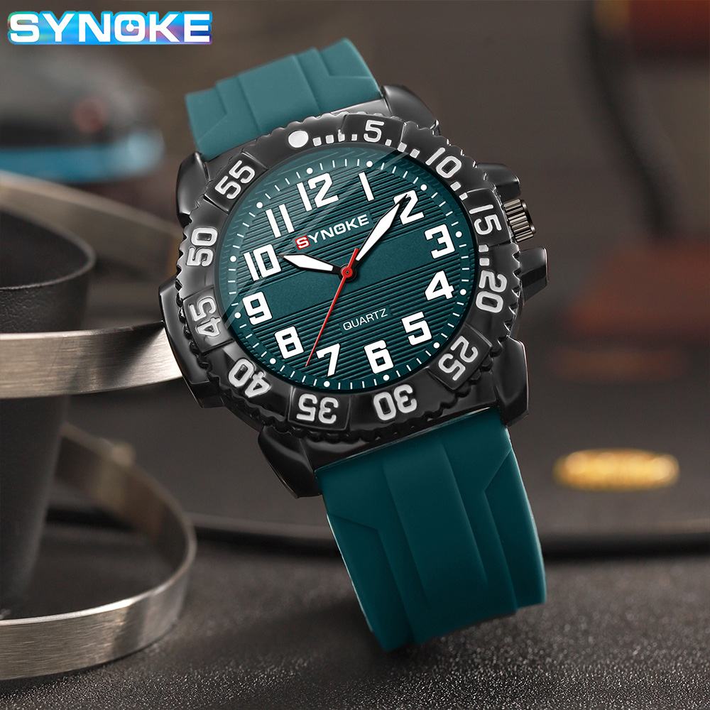 Synoke masculino relógio de qu - Luxury Watch With Arabic Numerals avaliação e preço