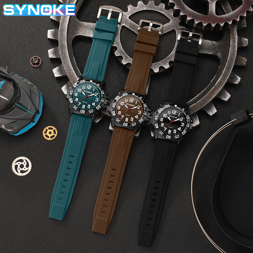Synoke masculino relógio de qu - Luxury Watch With Arabic Numerals avaliação e preço
