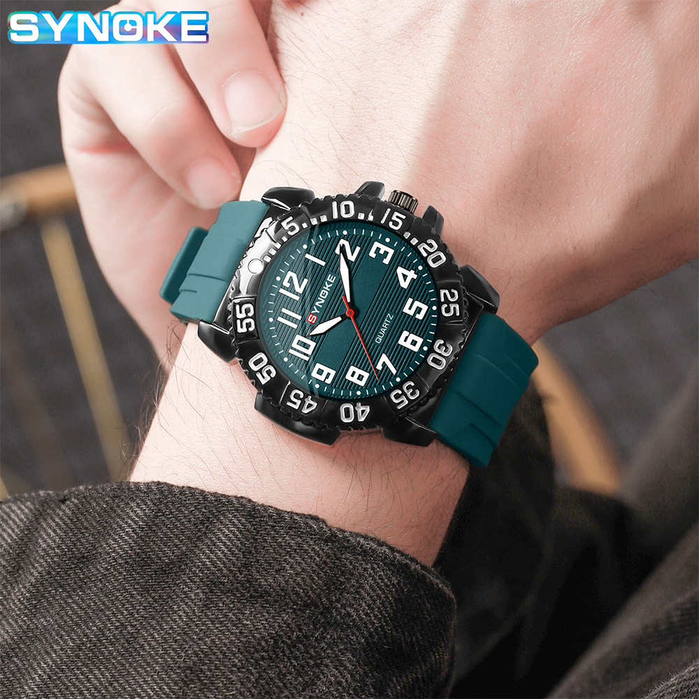 Synoke masculino relógio de qu - Luxury Watch With Arabic Numerals avaliação e preço