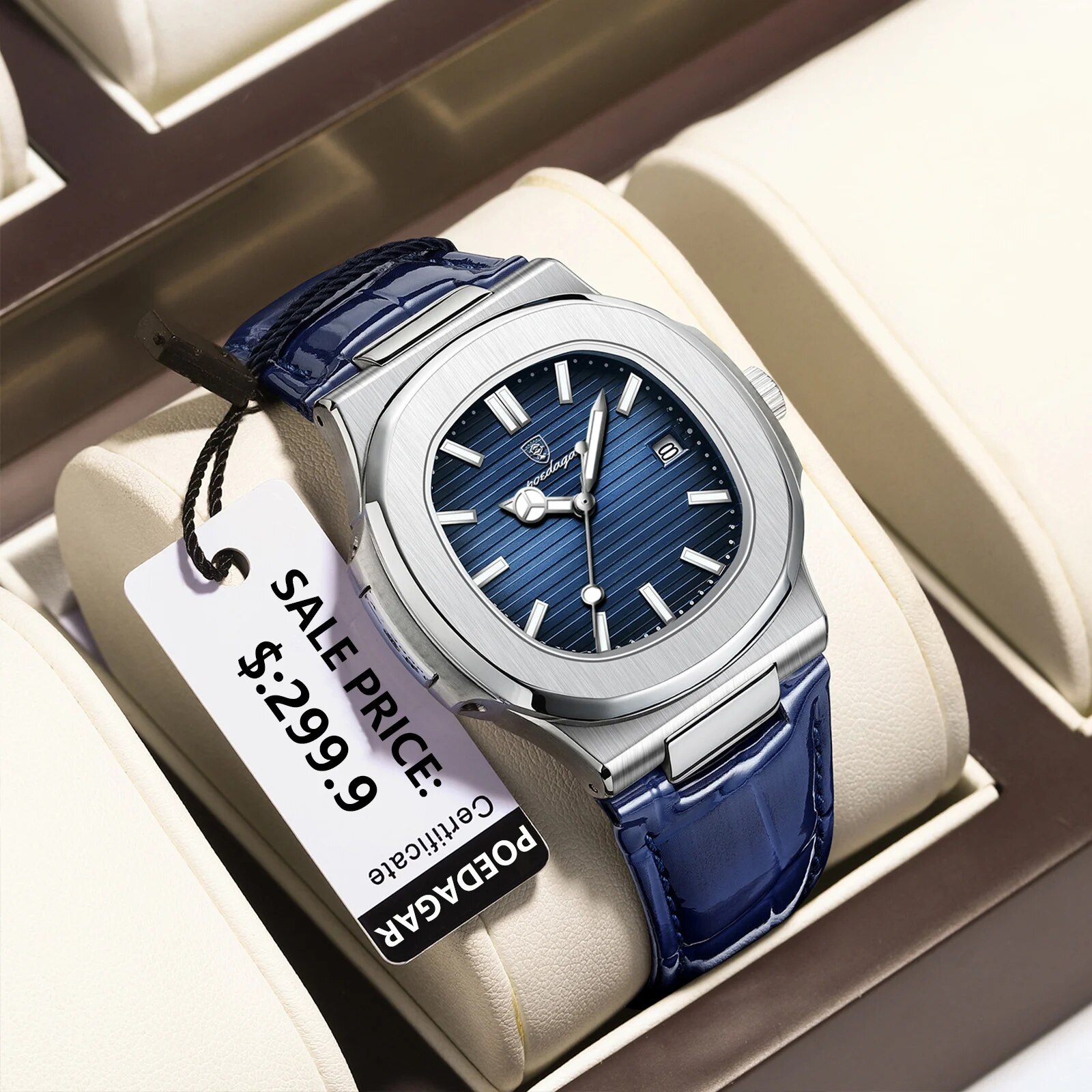Poedagar topo de luxo quadrado - Luxury Watch Hublot avaliação e preço