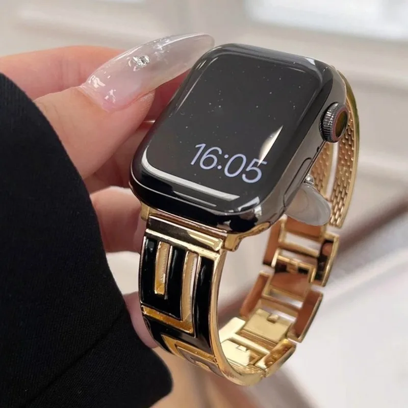 Pulseira de metal luxuosa para - Luxury Watch Apple Bands avaliação e preço