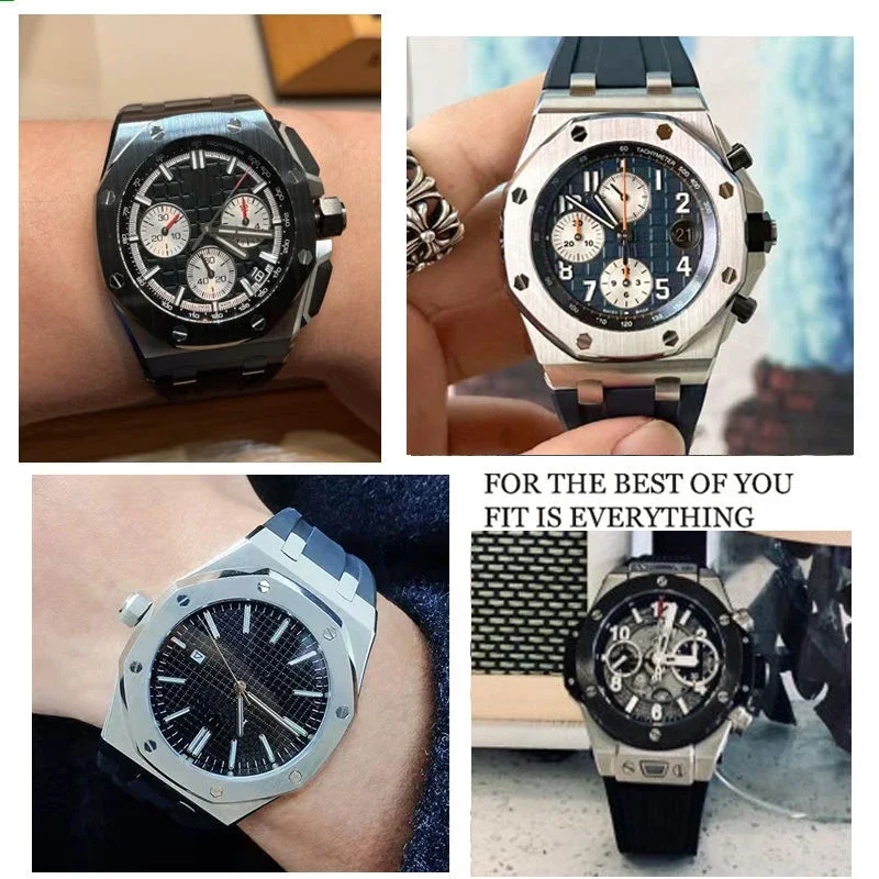 Pulseira de relógio de borrach - Audemars Piguet Watch Royal Oak avaliação e preço