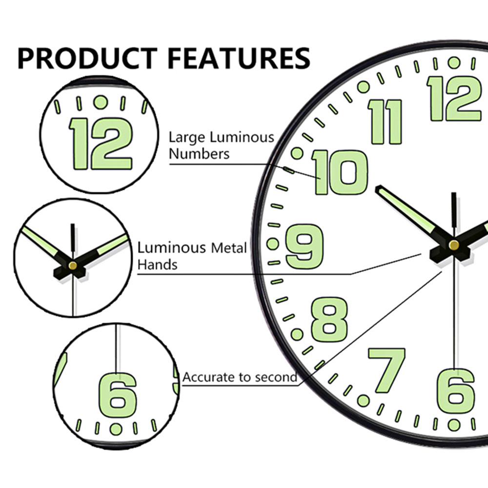 1 pc relógio de parede luminos - Luxury Watch Wall Clock avaliação e preço