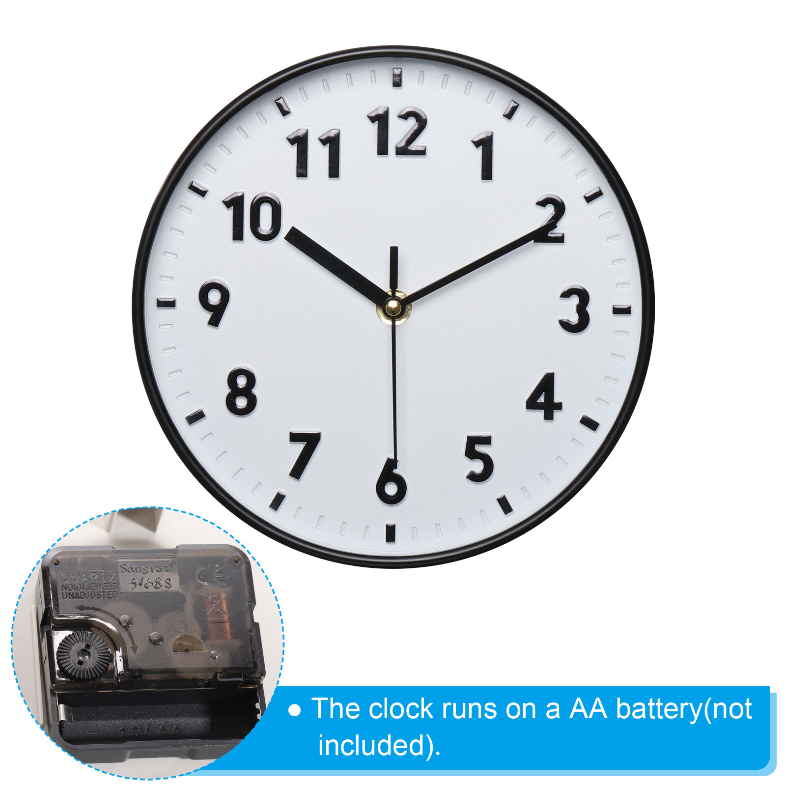 8 Polegada número 3D relógio d - Luxury Watch Wall Clock avaliação e preço