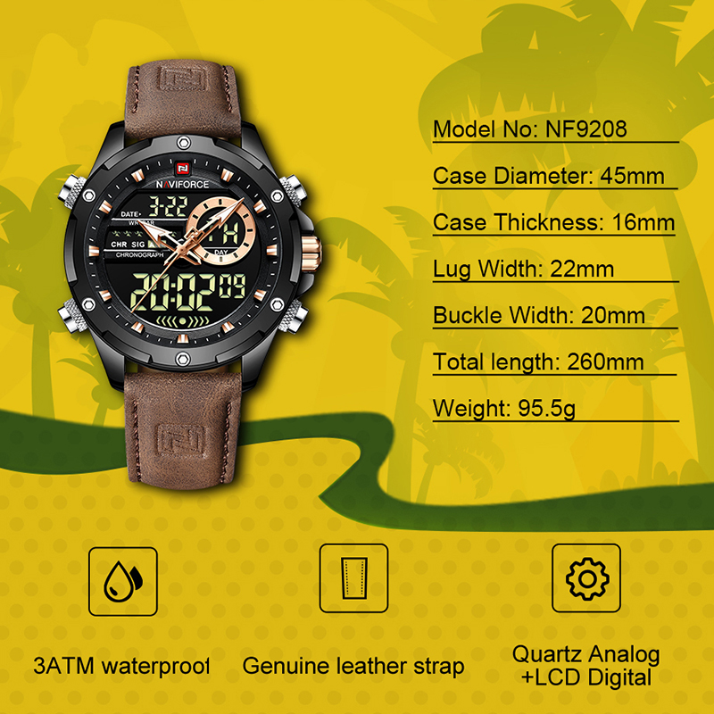 Novos Relógios Masculinos NAVI - Luxury Watch Zone avaliação e preço