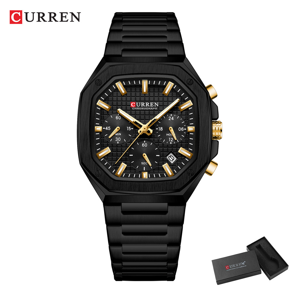 Curren relógio crono quadrado  - Luxury Watch Square avaliação e preço
