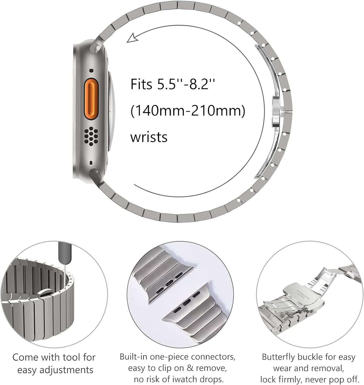 Ultra 3 2 cor de titânio para  - Luxury Watch Apple Bands avaliação e preço