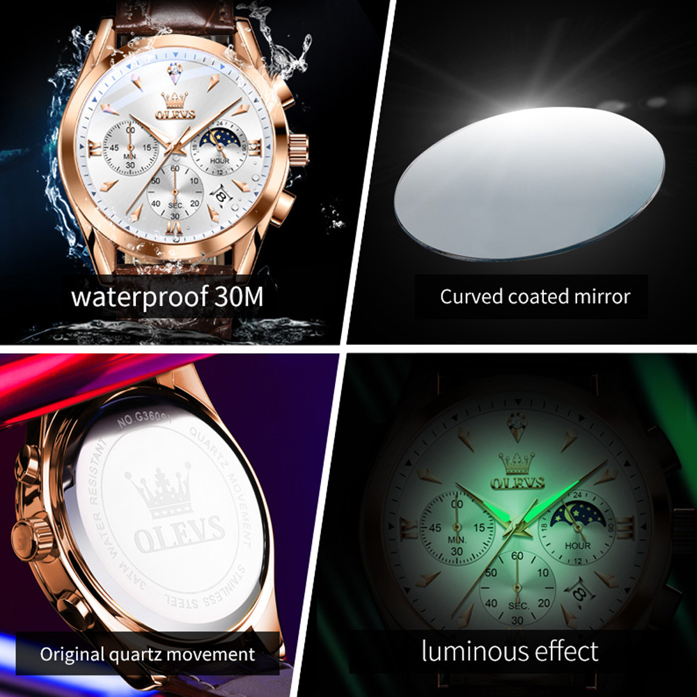 Olevs marca nova moda relógio  - Luxury Watch Affordable avaliação e preço