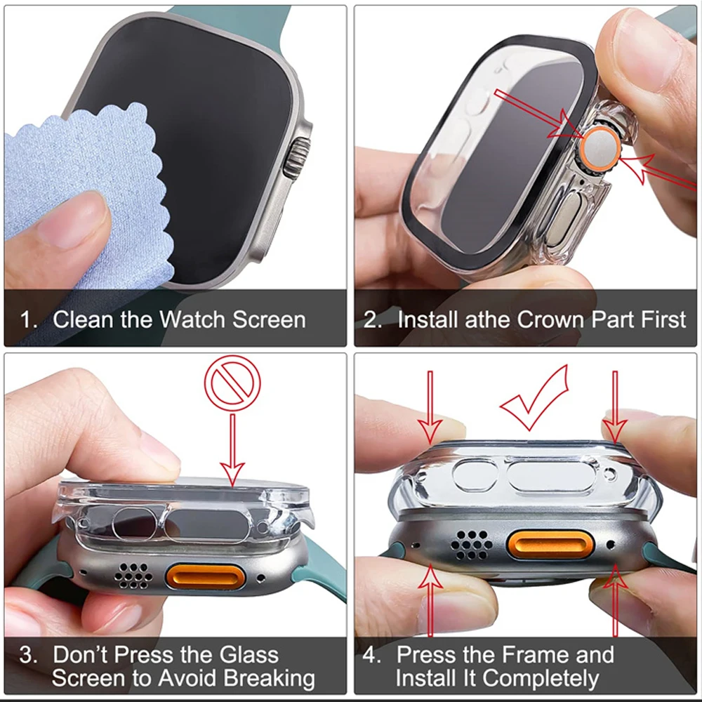 Vidro + capa para apple watch  - Luxury Watch Apple Bands avaliação e preço